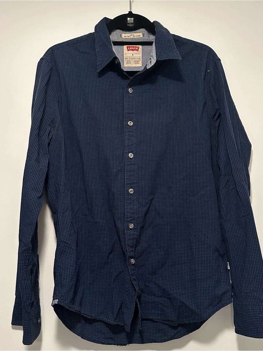 Levi's Blue Checked Button Down